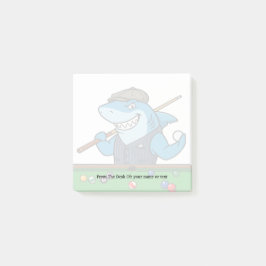 Funny Billiards Fanatic Personalized Stick Notepad Post-it Klebezettel