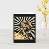 Funny Billiards Geschenk für 8-ll Pool-Spieler Sam Karte (Gelbe Blume)