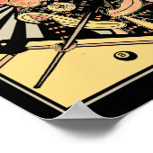 Funny Billiards Geschenk für 8-ll Pool-Spieler Sam Poster (Ecke)
