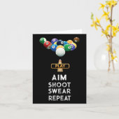 Funny Billiards Gift T Shirt für Pool Player Karte (Gelbe Blume)