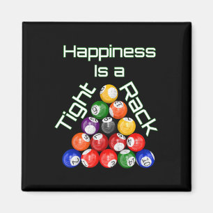 Funny Billiards Glück ist ein knappes Rack Magnet