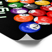 Funny Billiards Glück ist ein knappes Rack Poster (Ecke)