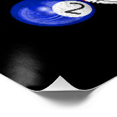 Funny Billiards Glück ist ein knappes Rack Poster (Ecke)