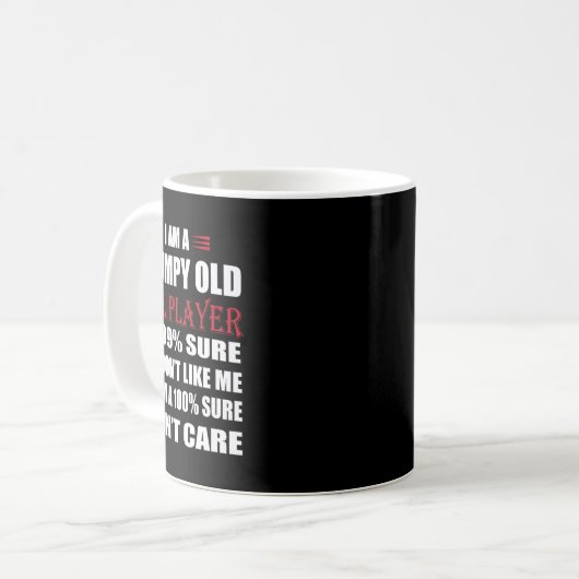 Funny Billiards Ich bin ein gruseliger alter Pool Kaffeetasse (Vorderseite Links)