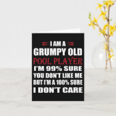 Funny Billiards Ich bin ein gruseliger alter Pool Karte (Gelbe Blume)