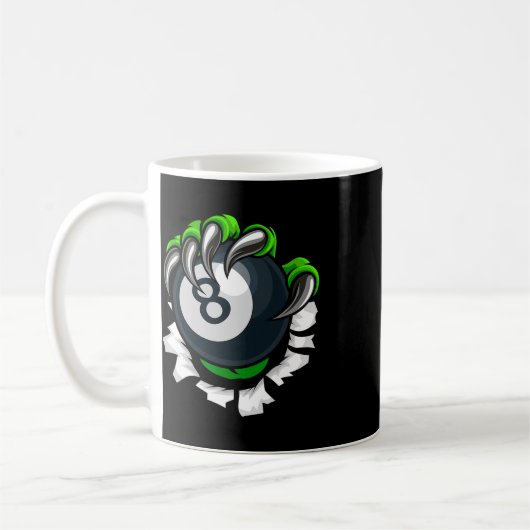 Funny Billiards Nails Art Billiard Spielen Pool P Kaffeetasse (Links)
