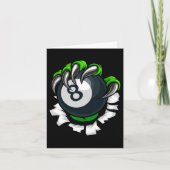 Funny Billiards Nails Art Billiard Spielen Pool P Karte (Vorderseite)