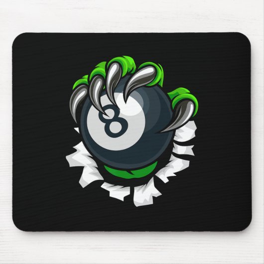 Funny Billiards Nails Art Billiard Spielen Pool P Mousepad (Vorne)