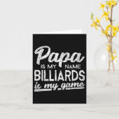 Funny Billiards Papa Gift Karte (Gelbe Blume)