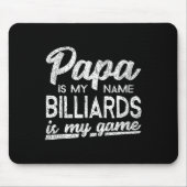 Funny Billiards Papa Gift Mousepad (Vorne)