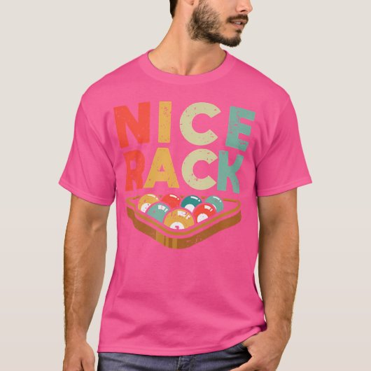 Funny Billiards Player Pool Balls Billiard Nice Ra T-Shirt (Vorderseite)
