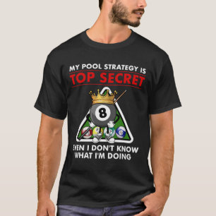 Funny Billiards Pool Design für Männer Frauen Pool T-Shirt