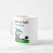 Funny Billiards Pool Hall Rebel Kaffeetasse (Vorderseite Links)