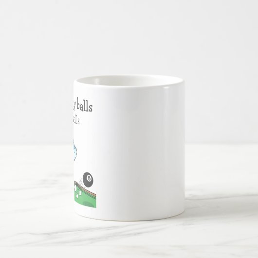 Funny Billiards Pool Hall Rebel Kaffeetasse (Mittel)