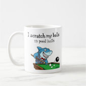 Funny Billiards Pool Hall Rebel Kaffeetasse (Links)