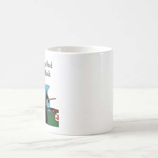 Funny Billiards Pool Hall Rebel Kaffeetasse (Mittel)