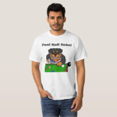 Funny Billiards Pool Hall Rebel Rottweiler T-Shirt (Vorne ganz)