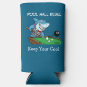 Funny Billiards Pool Hall Shark Theme Can Coolers Selters Dosenkühler (Vorderseite)