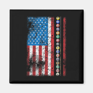 Funny Billiards Pool Hall Snooker Vintage Amerikan Magnet
