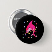 Funny Billiards Pool Shark Female Button (Vorne & Hinten)