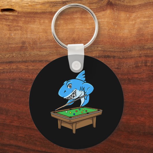 Funny Billiards Pool Shark Hall Snooker Joke Billi Schlüsselanhänger (Vorderseite)