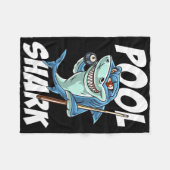 Funny Billiards Pool Shark Snooker Hall Joke Billi Fleecedecke (Vorderseite (Horizontal))