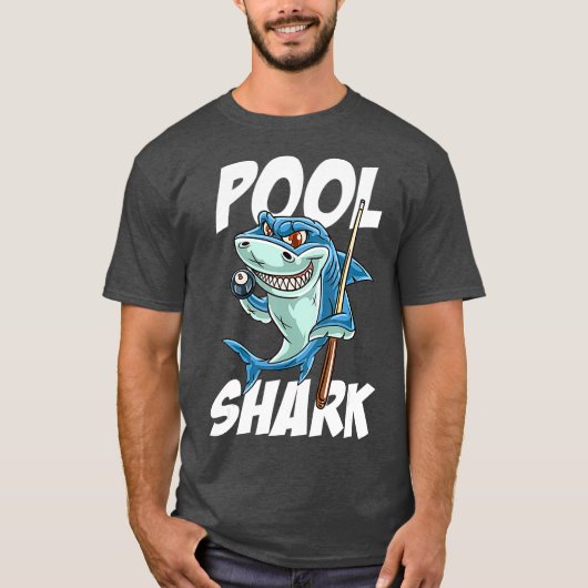 Funny Billiards Pool Shark Snooker Hall Joke T-Shirt (Vorderseite)