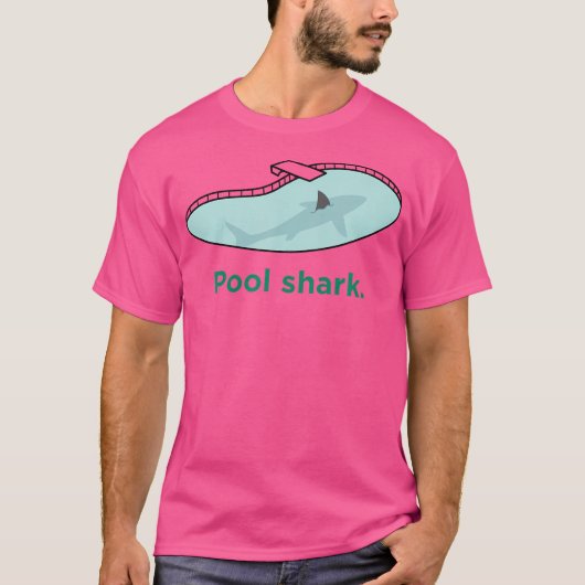 Funny Billiards Pool Shark T-Shirt (Vorderseite)
