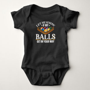 Funny Billiards Quotes Pool Spieler Baby Strampler