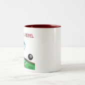 Funny Billiards Shark Rebel Coffee Mugs Zweifarbige Tasse (Mittel)