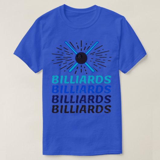 Funny Billiards Shirt Vintag Retro-GeschenkTShirt (Design vorne)