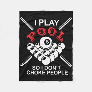 Funny Billiards spiele ich Pool, damit ich nicht L Fleecedecke