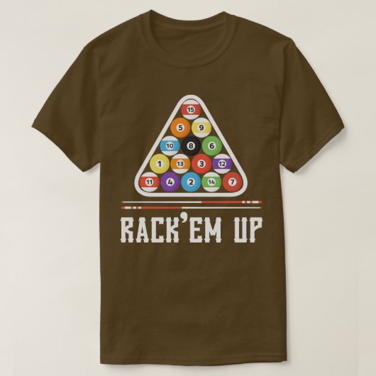 Funny Billiards Sprichwort Design T-Shirt (Design vorne)