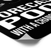 Funny Billiards Wochenendprognose Poster (Ecke)