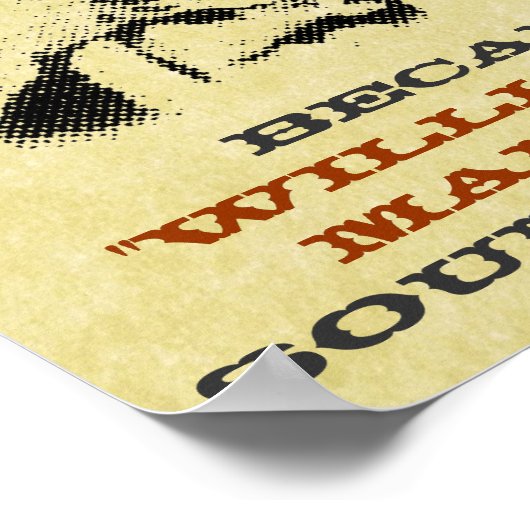 Funny Billy das Kind "Gewollt Poster" Poster (Ecke)