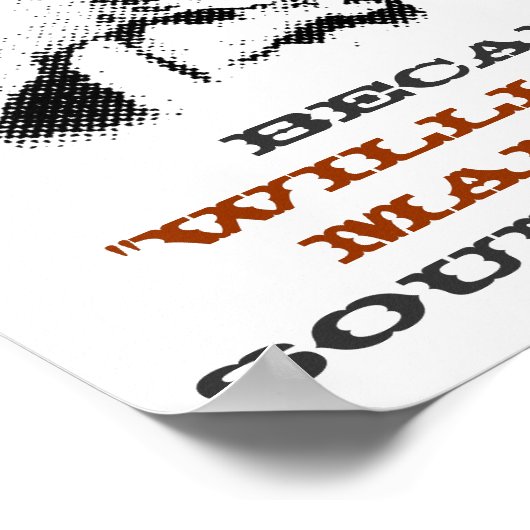 Funny Billy das Kind "Gewollt Poster" Poster (Ecke)