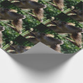 Funny Billy Goat Portrait Geschenkpapier (Ecke)