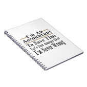 Funny bin ein Buchhalter, um Zeit Retten Lasse nur Notizblock (Rechte Seite)