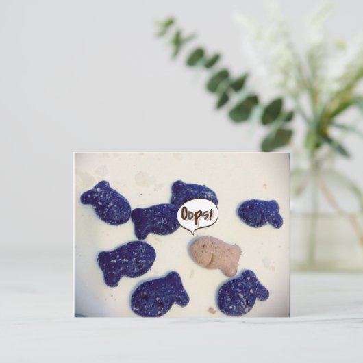 Funny: Bin ich am falschen Ort? Postkarte (Stehend Vorderseite)