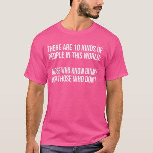 Funny Binary Art of People Code Spaß Computer S T-Shirt