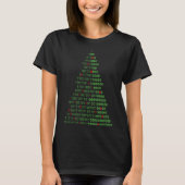Funny Binary Christmas Tree Computer Programmers a T-Shirt (Vorderseite)