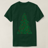Funny Binary Christmas Tree Computer Programmers a T-Shirt (Design vorne)