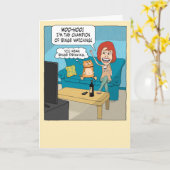 Funny Binge Champion mit Grumpy Cat Geburtstag Karte (Gelbe Blume)