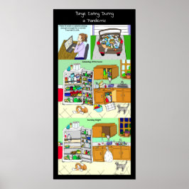 Funny Binge Eating während einer Pandemie Poster