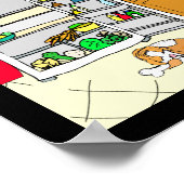 Funny Binge Eating während einer Pandemie Poster (Ecke)