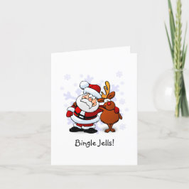 Funny Bingle Jells Christmas Holiday Card Feiertagskarte