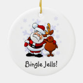 Funny Bingle Jells Christmas Holiday Ornament (Hinten)