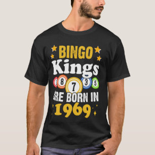Funny Bingo 55. Geburtstag Bingo Könige sind Gebor T-Shirt