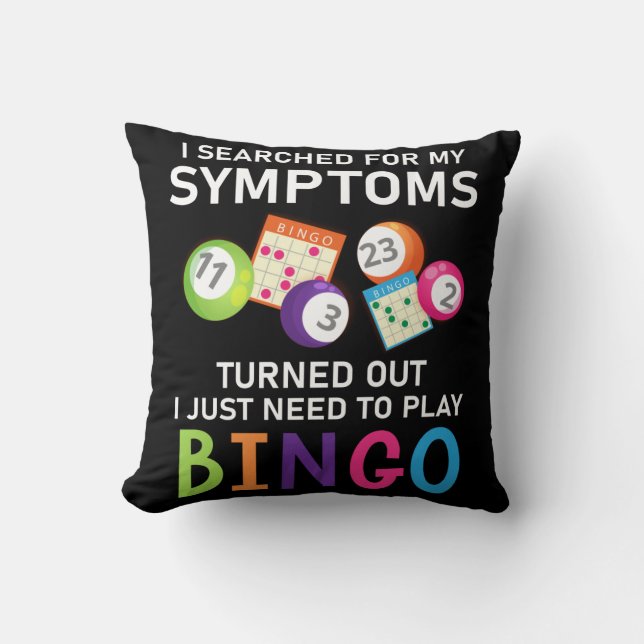 Funny Bingo Ball Bingo Gamer Kissen (Vorderseite)