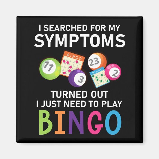 Funny Bingo Ball Bingo Gamer Magnet (Vorne)